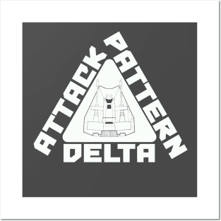 Attack Pattern Delta - white Posters and Art